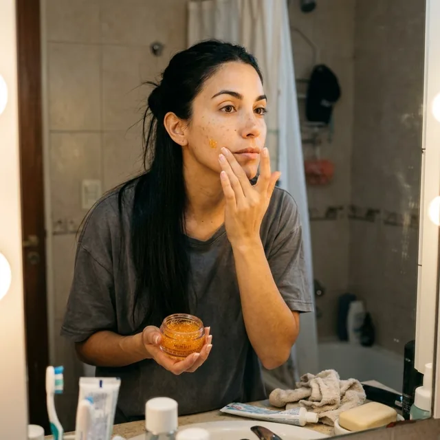 Microesferas de Vitamina C en uso